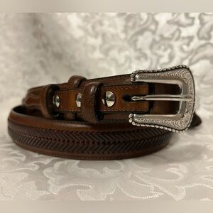 Vintage Nocona Double Hitch Size 40 Leather Ranger Arrow N2476802